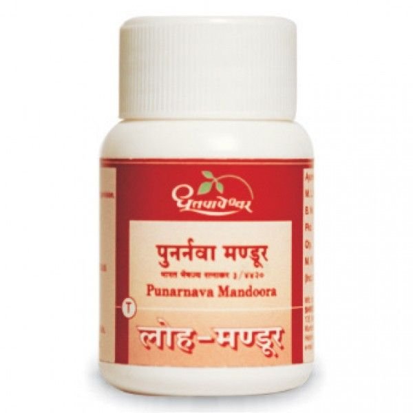 Dhootapapeshwar Punarnava Mandoora 60 tablets