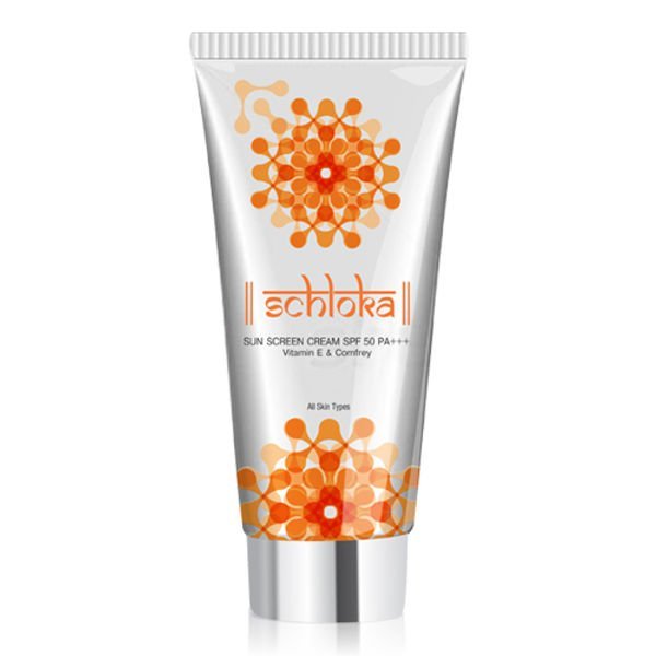 SCHLOKA SUN SCREEN CREAM SPF 50 PA+++ WITH VITAMIN E & COMFREY