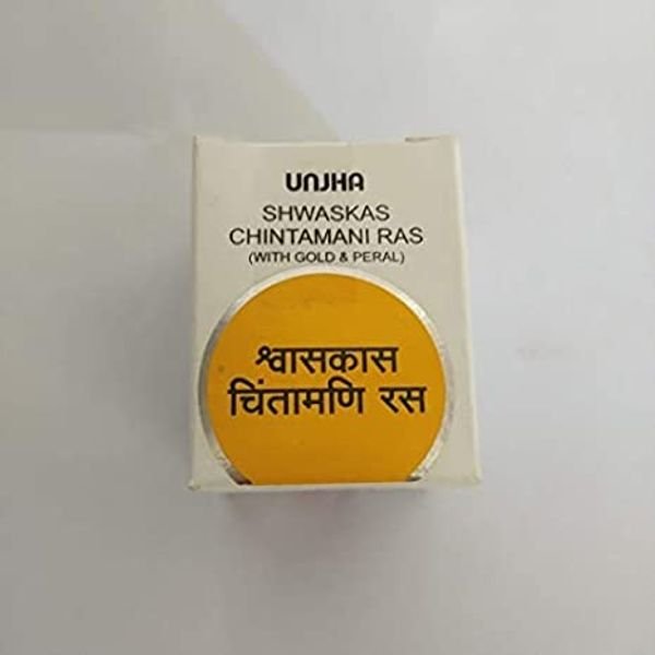 Unjha Shwaskas Chintamani Rasa with Gold & Pearl 10 tablet