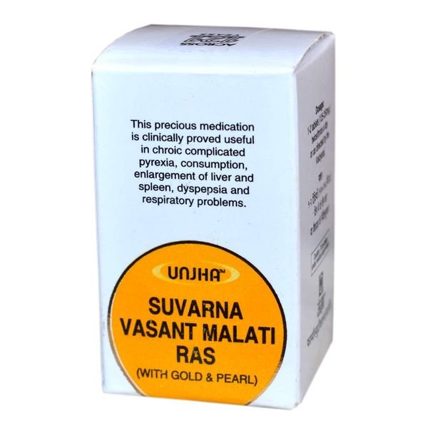 Unjha Suvarna Vasant Malti Rasa with Gold & Pearl 10 tab combo of 3 packs