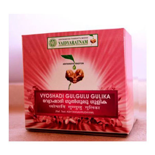 Vaidyaratnam Vyoshadigugulu Gulika 100 Tablets