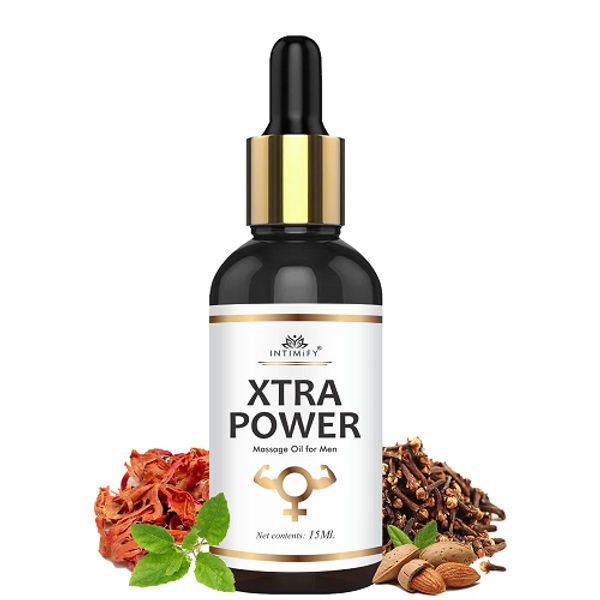 Intimify Xtra power oil, Sex oil, Sex stamina oil, XXXL oil for men, Penis enlargement oil for stamina & power 15ml Pack of 1.