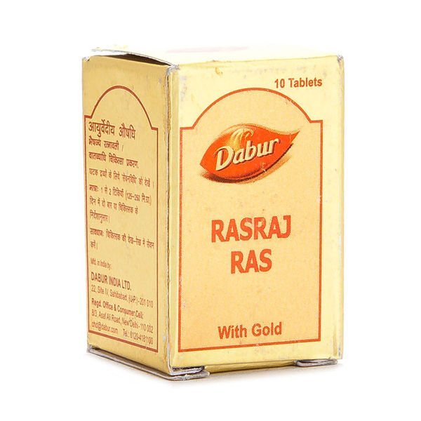 Dabur Rasraj Ras with Gold 10 Tablet