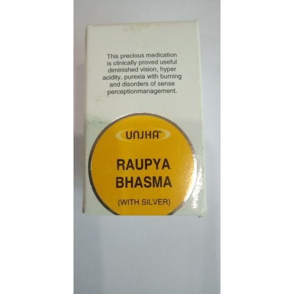 Unjha Raupya Bhasma 10 tab with Silver combo of 3 packs