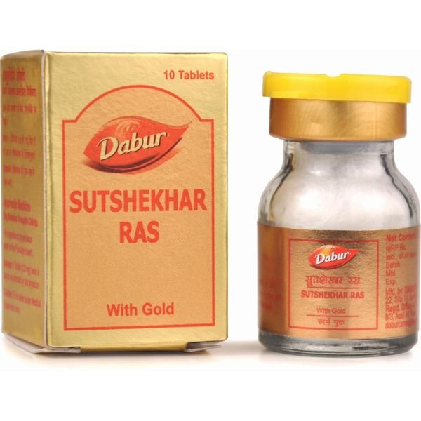 Dabur Sutshekhar Ras Gold 10 tablet combo of 3 packs