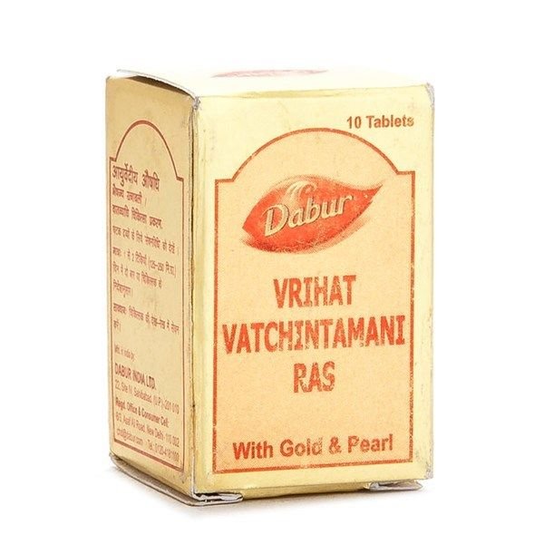 Dabur Vrihat Vatchintamani Ras with Gold & Pearl 30 tablet