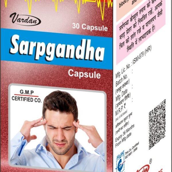 Sarpgandha 20 Capsules | Vardan Healthcare
