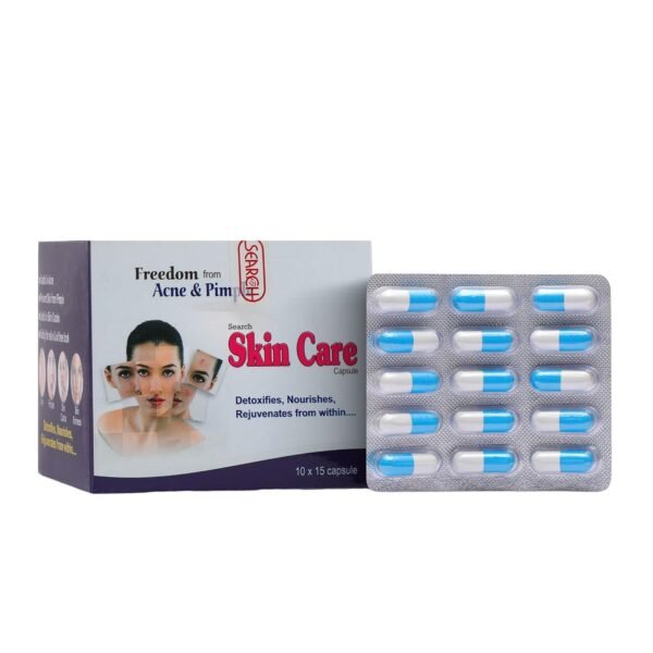 Skin Care 30 Capsules Ayurvedic Blood Purifier Anti Acne Pimple For Healthy Glowing Skin| SEARCH PHARMA