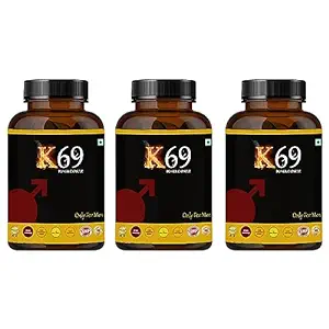 Divya Shri K69 Capsule For Improve Strength || Supplement For Men With Ashwagandha, Kaunj Beej & Shilajeet || 90 Capsules (Pack of 3 Bottle)