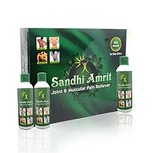 Divya Shri Ayurvedic oil- Magic Oil Knee & Other Joint Pain Relief 2+1 Ayurvedic Pain Relief oil for Body, Back, Knee, Legs, Shoulder and Muscle pain 200ml per bottle 2+1