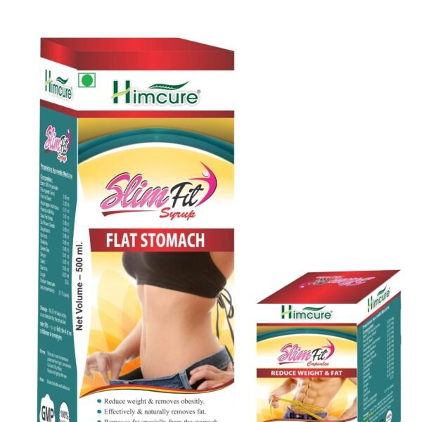 HIMCURE FAT BURNER Slim belly Weight loss Ayurvedic Men Women 60 Capsules+500ml syrup