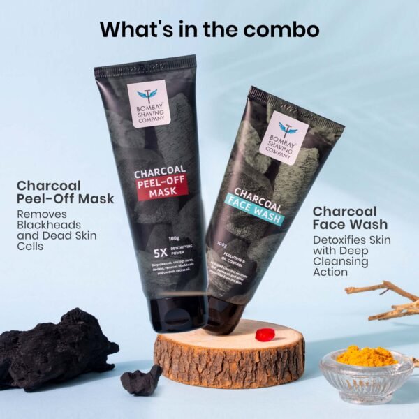 Charcoal Face Wash & Peel Off Combo| Bombay Shaving