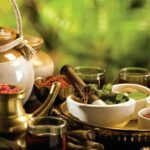 traditional Indian medicine tablets with herbs
