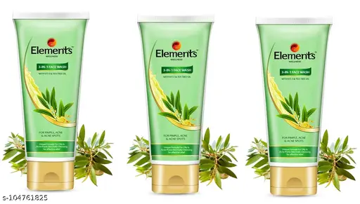 Elements Wellness 3-In-1 Face Wash 180 Gms