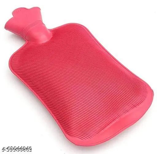 Rubber Hot Water Bag/Bottle DK- 0023 Non-Electrical For Pain Relief (Assorted Color)- Pack of 1 (2 Litre)