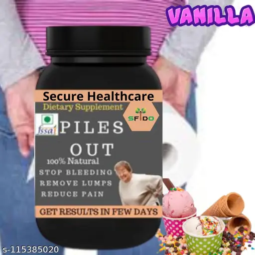 Piles Out | Ayurvedic Product | Stop Bleeding | Control Body Piles | Piles Pain Medicine | Piles | Flavor Vanilla | Pack of 1