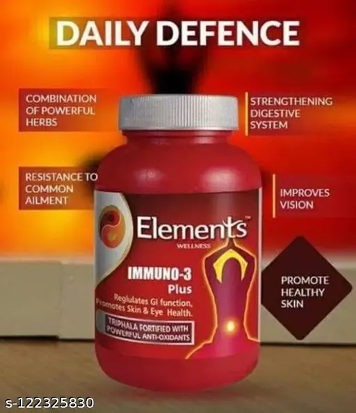Elements Wellness Immuno-3 Plus 60 Veg Caps|| Elements Immuno-3