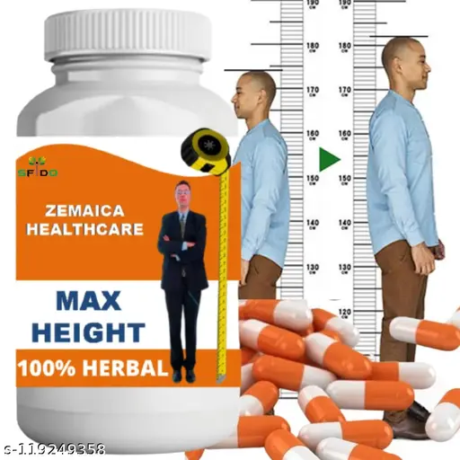 Max Height | Ayurvedic Product | Height Medicine | Body Strength Growth | Capsule | Pack of 1