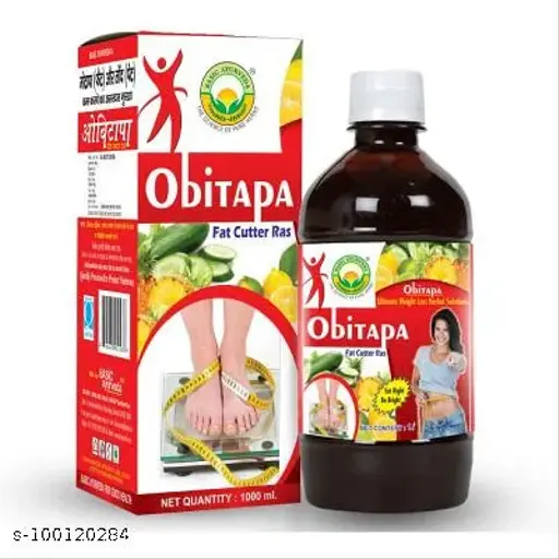 BASIC AYURVEDA Obitapa Ras 1000 Ml | Organic 100% Natural & Pure Herbal Juice | Ayurvedic Supplements For Weight Management | A Powerful Blend Of Natural Ingredients | Certified Herbs, Extra Strength Formula