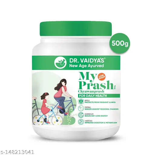 Dr. Vaidya's MyPrash Chyawanprash for Daily Health | Immunity Booster, Nourish Stamina & Energy, Ayurvedic, Natural, All Age Groups, Rich in Antioxidants, Anti-aging | 500 gm (Pack of 1)
