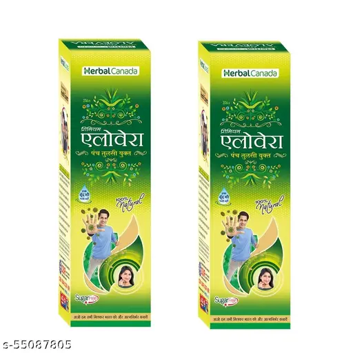 Herbal Canada Aloevera Ras | Pack of 2 | Good for Digestive Health, Skin and Liver Function | Naturally Antioxidant and Antimicrobial-500ML (ack of-2)