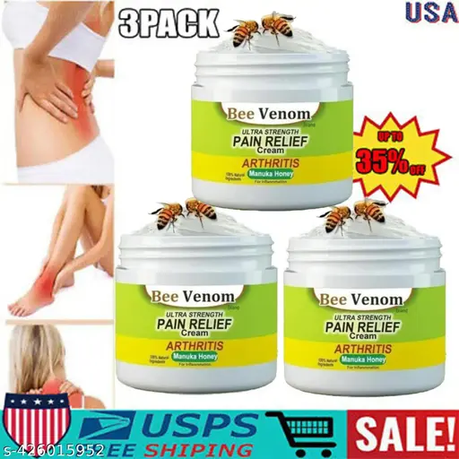 BEE VENOM PAIN RELIEF CREAM 50MG PACK-3