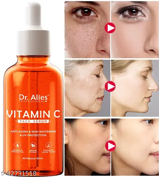 Dr. Alies Professional Vitamin C Face Serum - Skin Brightening Serum , Anti-Aging, Skin Repair, Supercharged Face Serum, Dark Circle, Fine Line & Sun Damage Corrector Face Serum