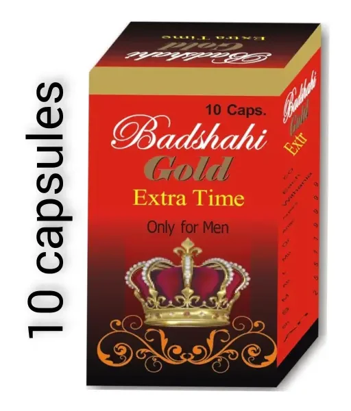 Rana Herbal Badshahi Gold Extra Time. 10 capsules pack of 1