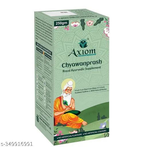 Axiom Royal Ayurvedic Chyawanprash - 250gm | Enriched With Kashmiri Keshar | Wild Honey | Plant Originated Vanshlochan | Helps to Boost Immunity,Promotes Physical & mental Health, Helps to prevent Everyday Diseases