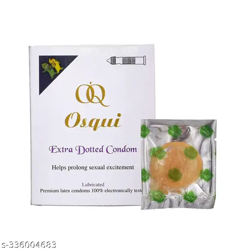 OSQUI Ultra Thin Dotted Climax Control Time Delay Condom pack of 3 Condom