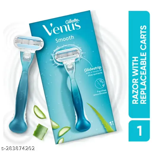 Gillette Venus Smooth Aloe vera Hair Removal Razor for Women-1s