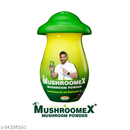 Mushroomex Mushroom Powder 100 GM Ayurvedic Weight Gainer for Men & Women, Muscle Strength and Skin glow