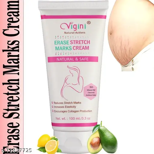Vigini Natural Anti Stretch Mark Skin Cream Oil, Reduce Remove Remover Removes Stretch Marks, Heal Scars, Increase Elasticity For Men & Women Removal Stretch Marks And Scars Oils as cream Repair White Skin in during after pregnancy delivery baby Breast,Hip,Legs,Marks with Bio Oils & Shea Body Butter