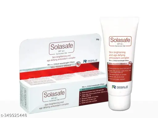 SOLASAFE SPF 50+ Silicone Sunscreen Gel PA+++ 50gm