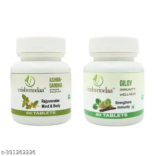 Vrishvrindaa Ashwagndha & Giloy pack of 2 (combo )
