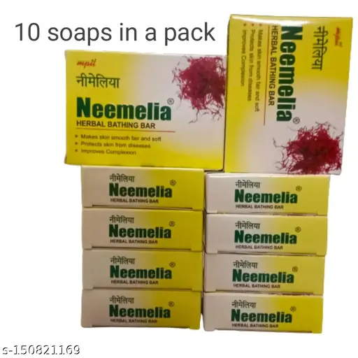 Neemelia herbal bathing bar & soaps. 10 piece