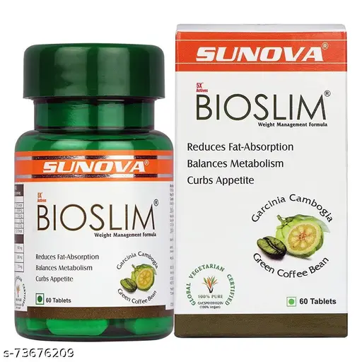 SUNOVA Bioslim: Ayurvedic Fat Metabolism Capsules for Weight Management and Balanced Metabolism