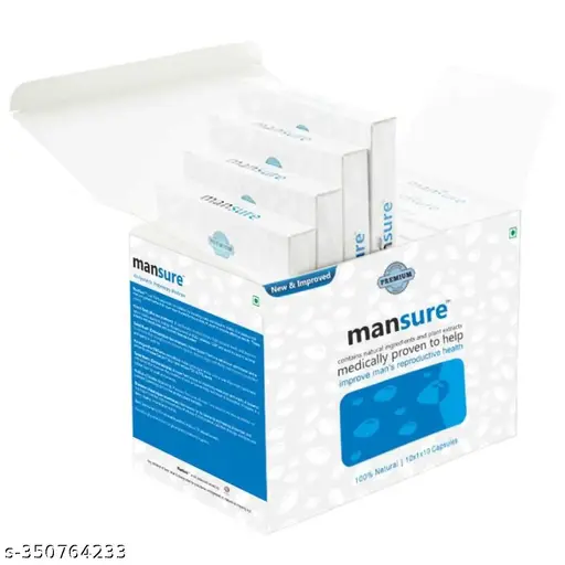 ManSure: Boost Male Fertility and Reproductive Health with 100 Capsules