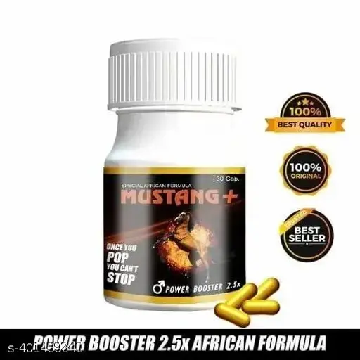 Mustang Plus: Ayurvedic Muscle Growth and Energy Booster for Men (30 Capsules)